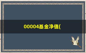 “00004基金净值(基金净值查询00004)”/