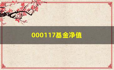 “000117基金净值大剖析（从历史走势到未来发展，全方位解读）”/