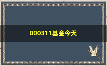 “000311基金今天净值是多少？”/