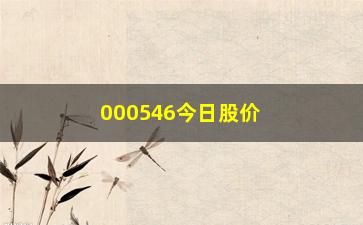 “000546今日股价，详细分析000546今日的股票行情”/