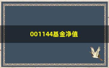 “001144基金净值查询今天最新行情”/