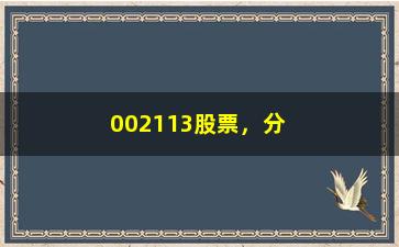 “002113股票，分析报告及未来趋势预测”/