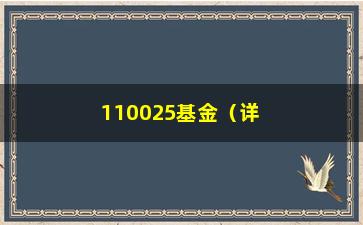 “110025基金（详解110025基金的投资步骤及收益情况）”/