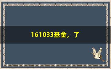 “161033基金，了解一下这个独角兽般的投资项目”/