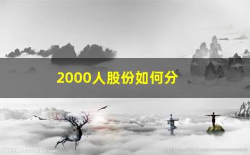 “2000人股份如何分配(公司股份如何分配比较合理)”/