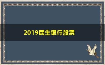 “2019民生银行股票为什么不长(民生银行股票为什么低)”/