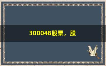 “300048股票，股票行情及走势分析”/