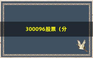 “300096股票（分析300096股票的行情和趋势）”/