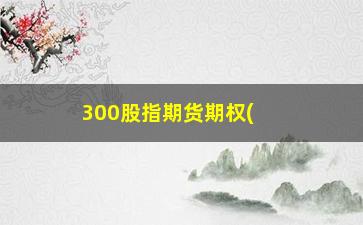 “300股指期货期权(沪深300期权怎么买)”/