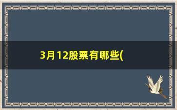 “3月12股票有哪些(海南股票有哪些)”/