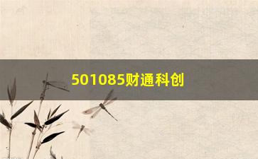 “501085财通科创基金(501073华安科创基金)”/