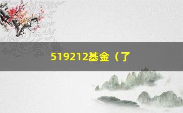 “519212基金（了解519212基金的投资风格和表现）”/