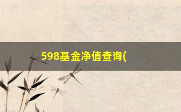 “598基金净值查询(嘉实基金净值查询)”/