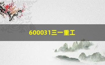 “600031三一重工股(600031三一重工股吧)”/