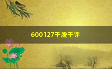 “600127千股千评，解析该股票的投资价值”/