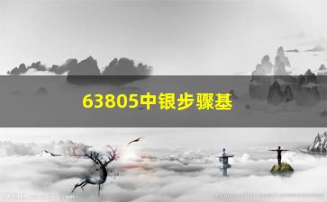 “63805中银步骤基金(2602基金净值)”/