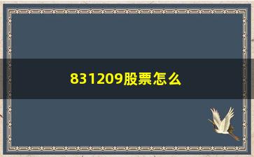 “831209股票怎么样(831162股票怎么样)”/