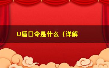 “U盾口令是什么（详解U盾的使用方法和口令设置）”/