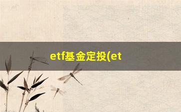 “etf基金定投(etf基金定投组合)”/