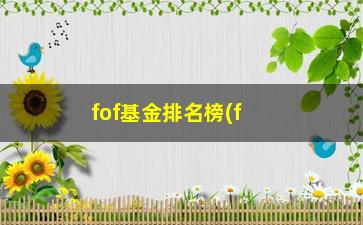 “fof基金排名榜(fof基金排名)”/