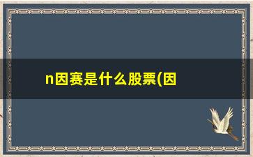 “n因赛是什么股票(因赛集团股票价格)”/