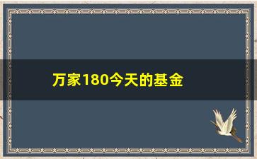 “万家180今天的基金净值（最新行情分析）”/