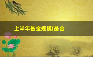 “上半年基金规模(基金规模会随着时间越来越大吗)”/