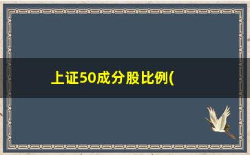 “上证50成分股比例(上证50的成分股)”/