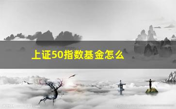 “上证50指数基金怎么买卖(什么是上证50指数基金)”/