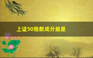 “上证50指数成分股是什么，了解上证50指数的具体成分股”/