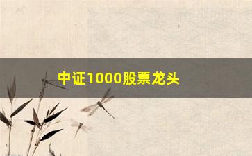 “中证1000股票龙头股(中证1000股票龙头股有哪些)”/