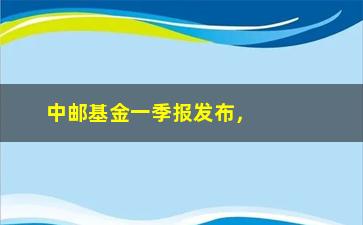 “中邮基金一季报发布，业绩如何？”/