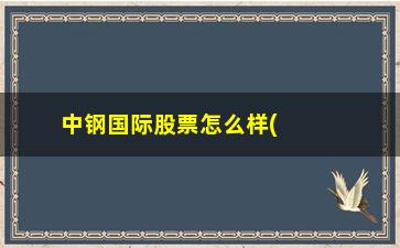 “中钢国际股票怎么样(中钢国际目标价是多少)”/