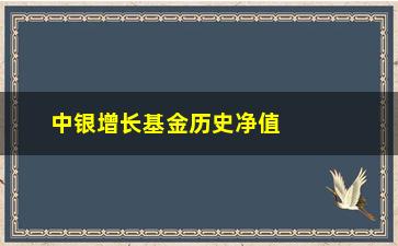 “中银增长基金历史净值(中银增长历史净值查询)”/