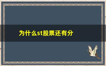 “为什么st股票还有分红(股票为什么要分红)”/