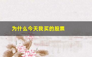 “为什么今天我买的股票是15.15682(今天股票为什么停牌)”/