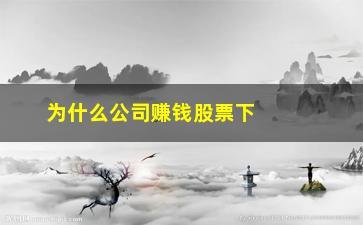 “为什么公司赚钱股票下跌(股票一直下跌庄家怎么赚钱)”/