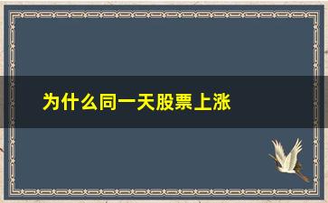 “为什么同一天股票上涨基金确是跌”/