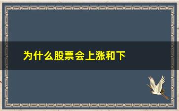 “为什么股票会上涨和下跌呢(为什么收购公司股票会下跌)”/