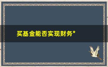 “买基金能否实现财务**？”/