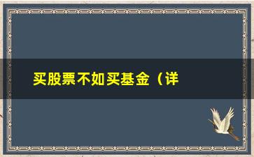 “买股票不如买基金（详解投资基金的优势与风险）”/