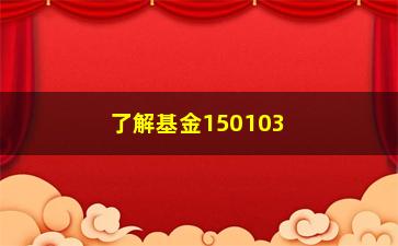 “了解基金150103的投资步骤（从历史表现看未来投资趋势）”/