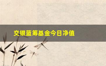 “交银蓝筹基金今日净值（了解最新净值变化）”/