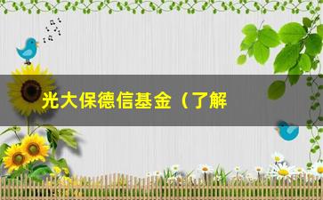 “光大保德信基金（了解光大保德信基金的投资特点和优势）”/