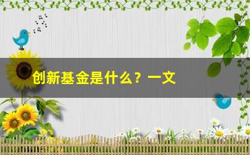 “创新基金是什么？一文详解”/