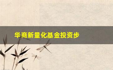 “华商新量化基金投资步骤及收益率分析”/