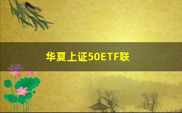 “华夏上证50ETF联接基金（了解基金投资的新选择）”/