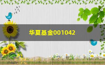 “华夏基金001042值得投资吗？（详细剖析该基金的投资价值）”/