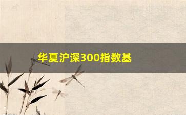 “华夏沪深300指数基金净值分析及投资建议”/