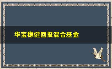 “华宝稳健回报混合基金，值得投资吗？（专家解读+持续**）”/